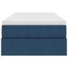 vidaXL Opslag bed met matras met matras Blauw 100 x 200 cm Polyester