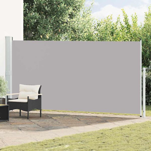 vidaXL Tuinscherm uittrekbaar 180x500 cm grijs