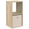 vidaXL Nachtkastje Sonoma Eiken 35 x 32 x 68,5 cm Bewerkt hout