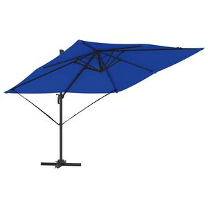 vidaXL Roma Parasol Blauw 286 x 285 x 265 cm Polyester en Aluminium