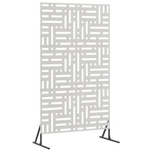 vidaXL Privacyscherm 100 x 50 x 180 cm Roestvrij staal zilver