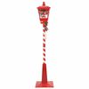 vidaXL Kerststraatlamp met 2 lantaarns Rood 40,5 x 80 x 188 cm