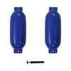 vidaXL Bootstootkussens 2 st 69x21,5 cm PVC blauw