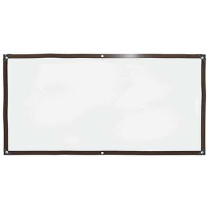 vidaXL Doorzichtig zeildoek met zeilringen 1x2 m polyethyleen