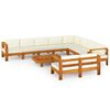 vidaXL 10-delige tuinloungeset met kussens 100x60 cm acaciahout