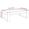 vidaXL Salontafel met Infinity LED 90x53x30 cm betongrijs