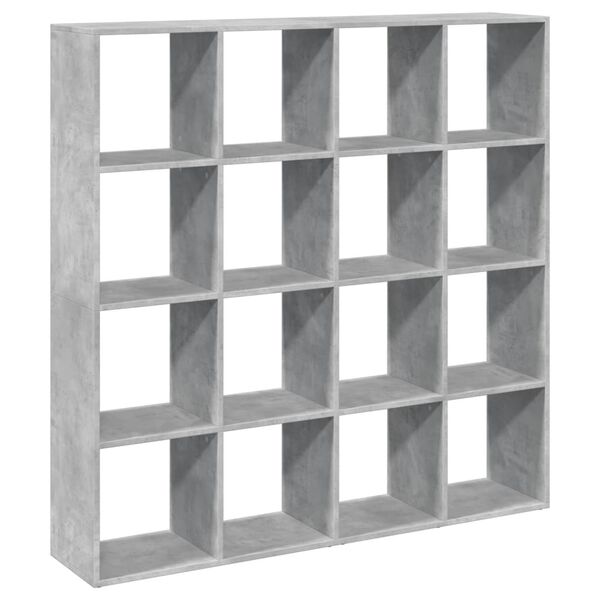 vidaXL Boekenkast 137,5x29x137,5 cm bewerkt hout betongrijs