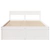 vidaXL Bedframe zonder matras massief grenenhout wit 120x200 cm