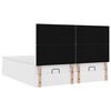 vidaXL Ottoman bed met matrassen en LED's 200x200cm kunstleer