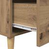 vidaXL Dressoir Artisan Eiken 69,5 x 34 x 90 cm Bewerkt hout