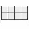 vidaXL Tuinpoort staal 350x150 cm antraciet