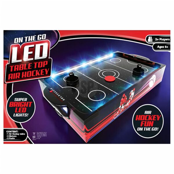 Tender Toys Airhockeytafel met LED-verlichting 48,5x30x8,5 cm