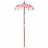 vidaXL Balinese parasol met basis Roze 95 x 95 x 260 cm