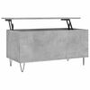 vidaXL Salontafel 90x44,5x45 cm bewerkt hout betongrijs