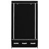 vidaXL Kledingkast 87x49x159 cm stof zwart