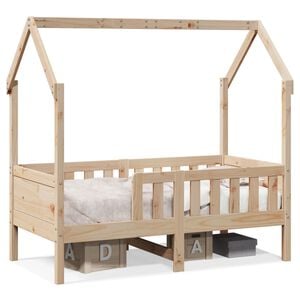 vidaXL Bedhuis massief grenenhout 70x140 cm