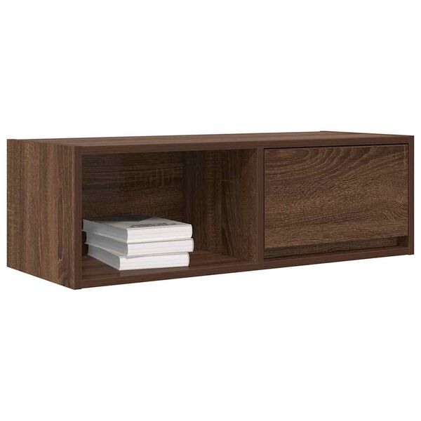 vidaXL Tv-meubelen 2 st 80x31x25,5 cm bewerkt hout bruin eikenkleur