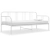 vidaXL Slaapbank metaal wit 90x200 cm