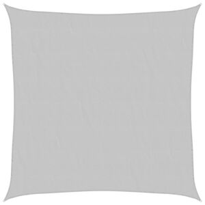vidaXL Zonnezeil 2,5x2,5 m 100% polyester oxford lichtgrijs