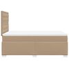 vidaXL Boxspring met matras kunstleer cappuccinokleurig 120x200 cm