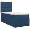 vidaXL Boxspringbed met matras met hoofdeinde Blauw 90 x 200 cm Stof