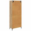 vidaXL Highboard Artisan Eiken 69,5 x 34 x 180 cm Bewerkt hout