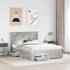 vidaXL Bedframe met lade met hoofdeinde met opslag Bewerkt hout