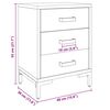 vidaXL Nachtkastje 40x30x55 cm gerecycled massief grenenhout