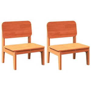 vidaXL Tuinstoelen 2 st 60x52,5x72 cm massief grenenhout wasbruin