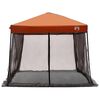 vidaXL Camping Tent Set met dak 2 pcs Grijs en Oranje Taffeta en Stof