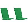 vidaXL 2-delige Hoogrug Kussen GEMERT 2 pcs 100% Polyester Groen