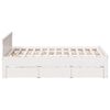 vidaXL Bedframe zonder matras met hoofdbord grenenhout wit 180x200 cm