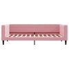 vidaXL Slaapbank met onderschuifbed 90x200 cm fluweel roze