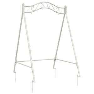 vidaXL Swing Frame Antiek wit 113 x 121,5 x 168 cm Staal
