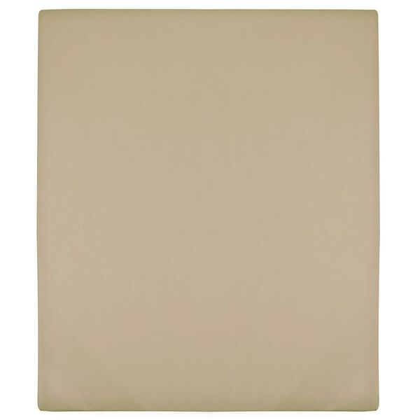 vidaXL Hoeslakens jersey 2 st 140x200 cm katoen taupe