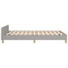 vidaXL Bedframe zonder matras 120x200 cm stof lichtgrijs