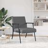 vidaXL Fauteuil Donkergrijs 59 x 75 x 78 cm Stof