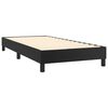 vidaXL Boxspring met matras kunstleer zwart 80x200 cm