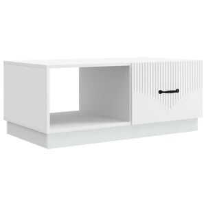 vidaXL Salontafel Wit 90 x 50 x 37 cm Bewerkt hout