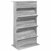 vidaXL Tijdschrift Rek Grijs Sonoma 70 x 41 x 126 cm Bewerkt hout