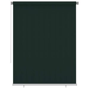 vidaXL Rolgordijn voor buiten 185(B)x230(H) cm HDPE donkergroen