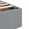 vidaXL Opbergbed met matras Lichtgrijs 90 x 190 cm Polyester