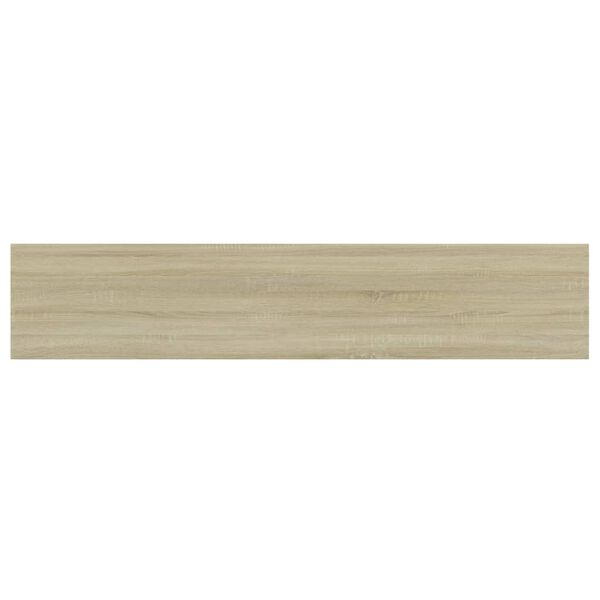 vidaXL Wandschappen 4 st 100x20x1,5 cm spaanplaat sonoma eikenkleurig