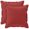 vidaXL Kussen met kussen HOUTEN 2 st Wijnrood Polyester