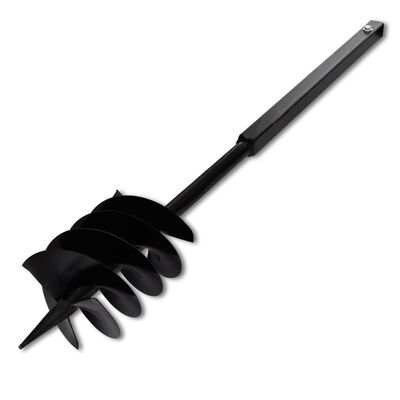 Grondboor met handvat en schroefkop 180 mm (zwart)