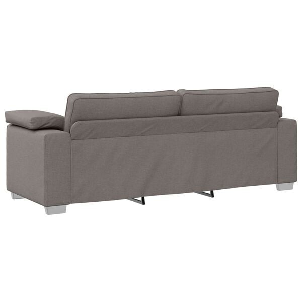 vidaXL Bank Taupe 219 x 80 x 82 cm Stof