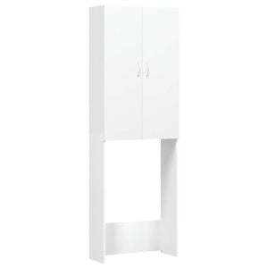 vidaXL Wasmachinekast 64x25,5x190 cm wit