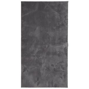 vidaXL Vloerkleed HUARTE laagpolig zacht wasbaar 60x110 cm antraciet