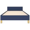 vidaXL Bedframe zonder matras 90x200 cm stof blauw