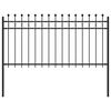 vidaXL Ringhek TILBURG 200 x 150 cm Gepoedercoat staal Zwart